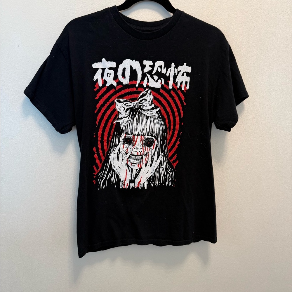 Spencer's Black T-Shirt with White Logo